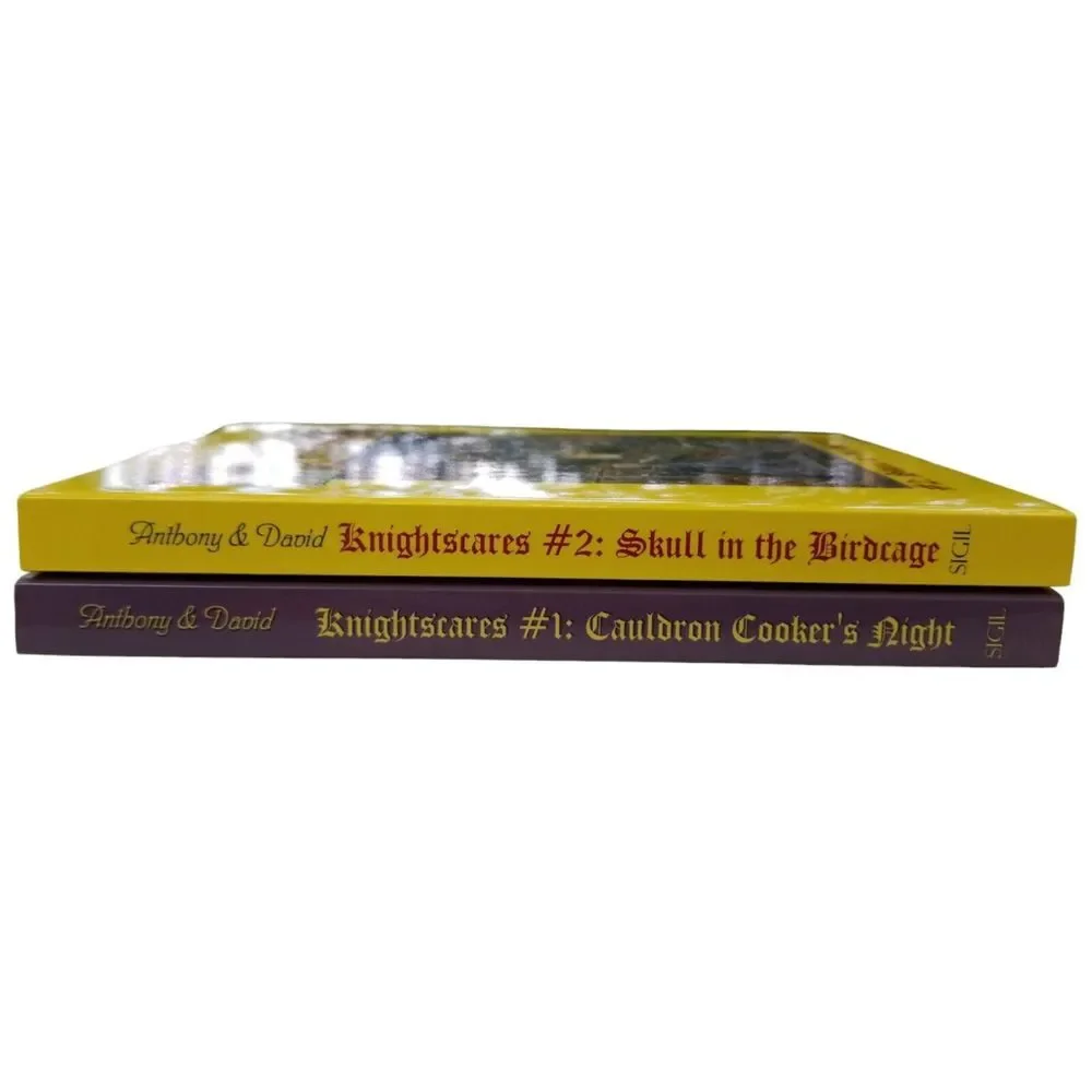 Knightscares Book 1,2 Cauldron Cookers Night Skull In The Birdcage David Anthony